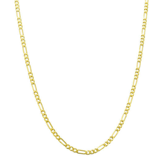 14k Gold Thin Baby Figaro Chain Necklace