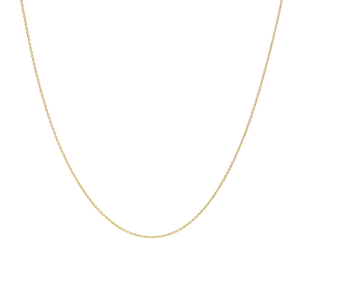 14k Gold Puff Heart Charm Necklace
